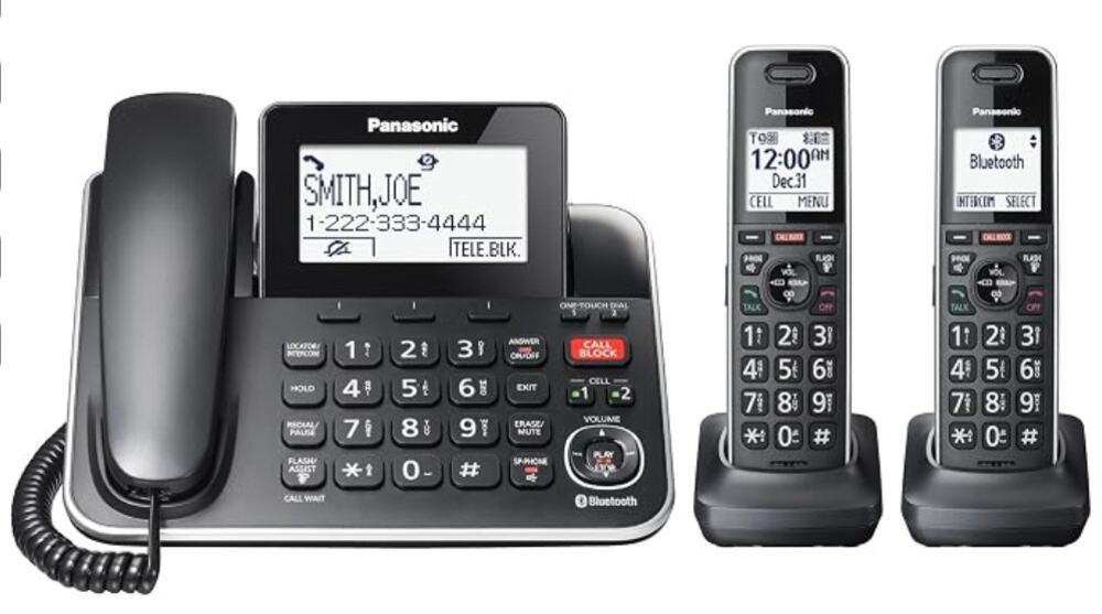 Panasonic Link2Cell Expandable Phone with Digital Answering System- KX-TGF882B